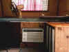 Inside shot of AC unit, with shower spot off to the left