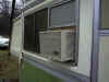 1974 Roamer window AC installation